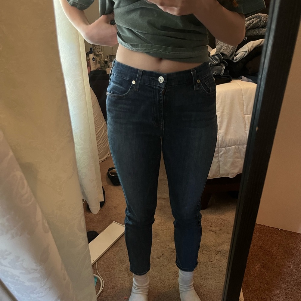 7 For All Mankind Skinny Mid rise jean
